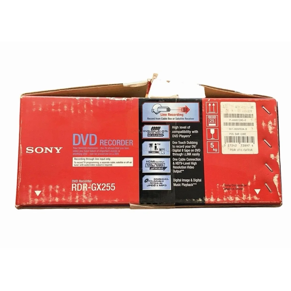 Sony rdr gx255